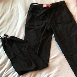 Black pocket joggers.